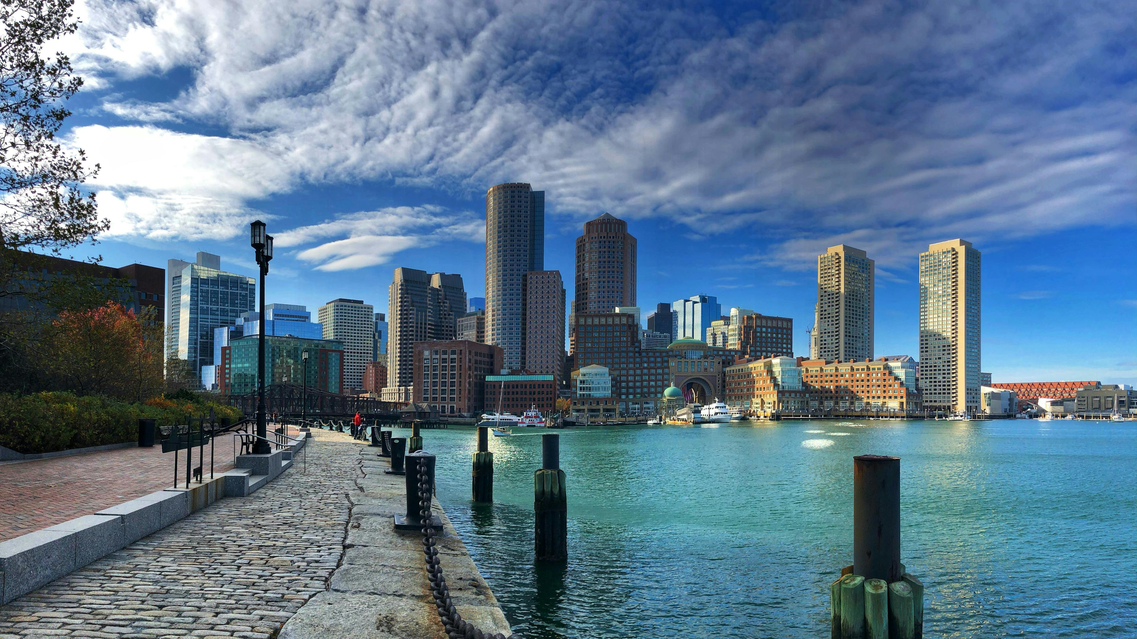 Photo of Boston city skyline. Photo by Jimmy Woo via Unsplash.